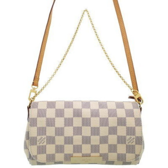 Louis Vuitton Damier Azur White Favorite PM Bag - Picture 1 of 8